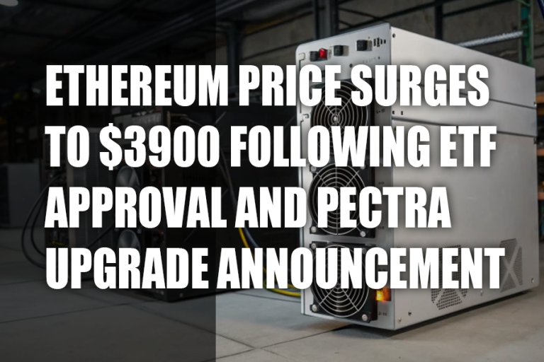 Ethereum Price Surges to $3900 Following ETF Approval and Pectra Upgrade Announcement